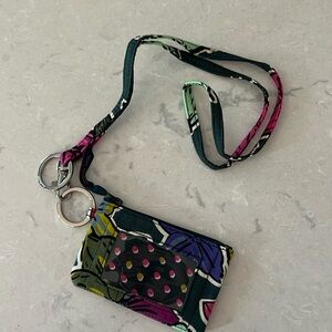 Vera Bradley Zip ID Case w/lanyard